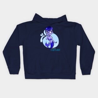 Blue Spectacles Merbie Kids Hoodie